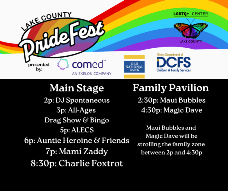 Lake County PrideFest June 8th, 2024 (Round Lake Beach, IL)